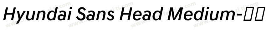 Hyundai Sans Head Medium字体转换